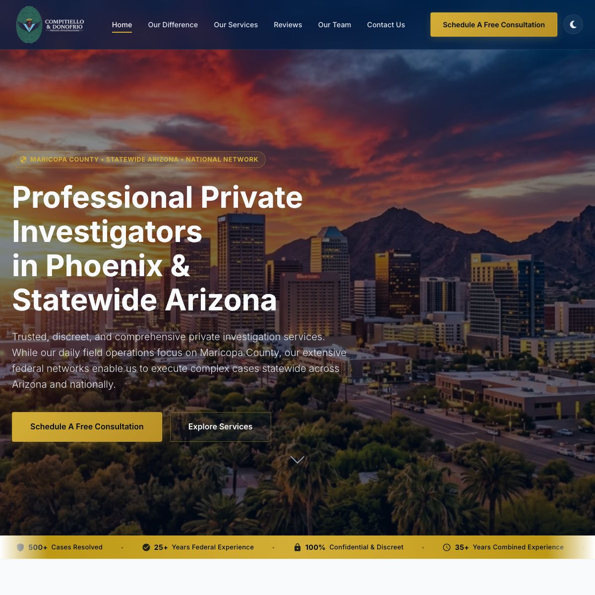 CAD Private Investigations Website